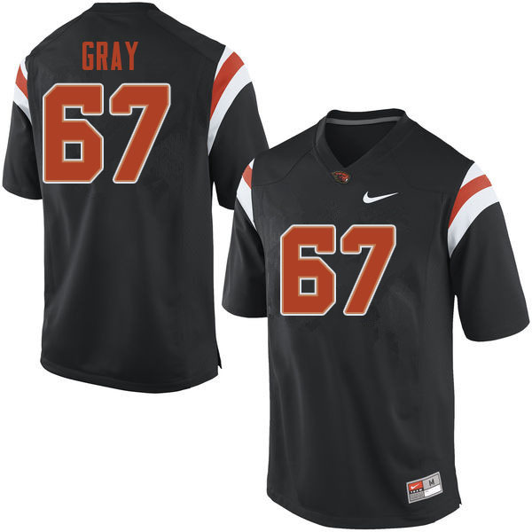 Men #67 Joshua Gray Oregon State Beavers College Football Jerseys Sale-Black